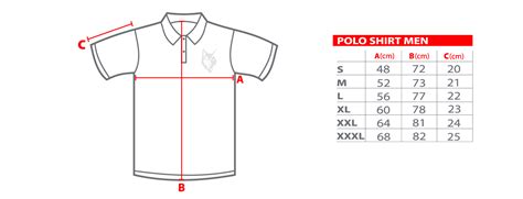 prada polo shirt size chart.